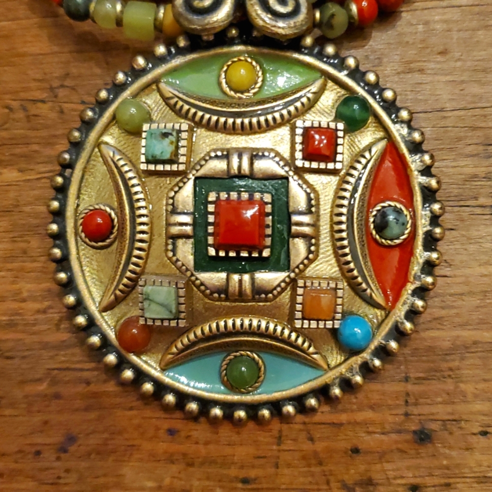 Michal Golan Vintage Colorful Necklace
